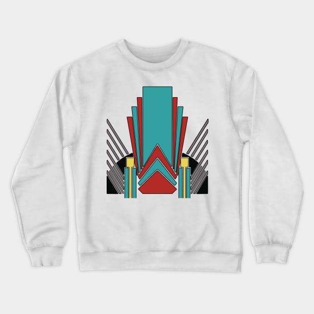 Art Deco Design Crewneck Sweatshirt by Vix45